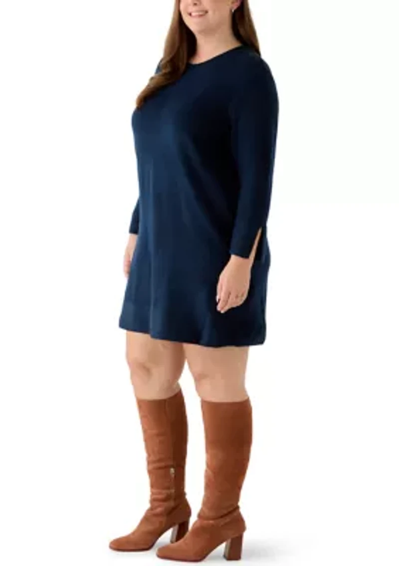 Plus A-Line Sweater Dress