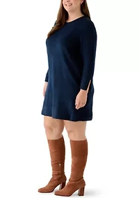 Plus A-Line Sweater Dress