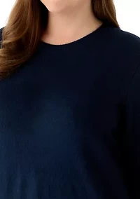 Plus A-Line Sweater Dress