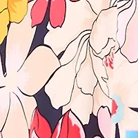 Plus Scoop Neck Floral Print Dress