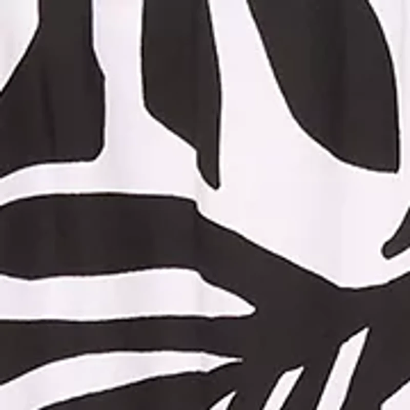 Plus Crew Neck Printed Dress