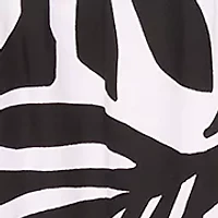 Plus Crew Neck Printed Dress