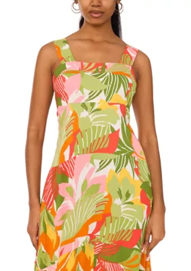 Women's Salted Lime Smocked Back Maxi Dress