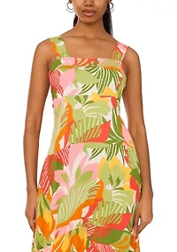 Women's Salted Lime Smocked Back Maxi Dress