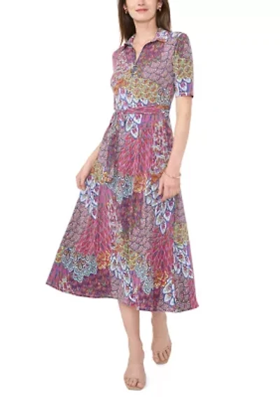 Women's Printed Midi Dress