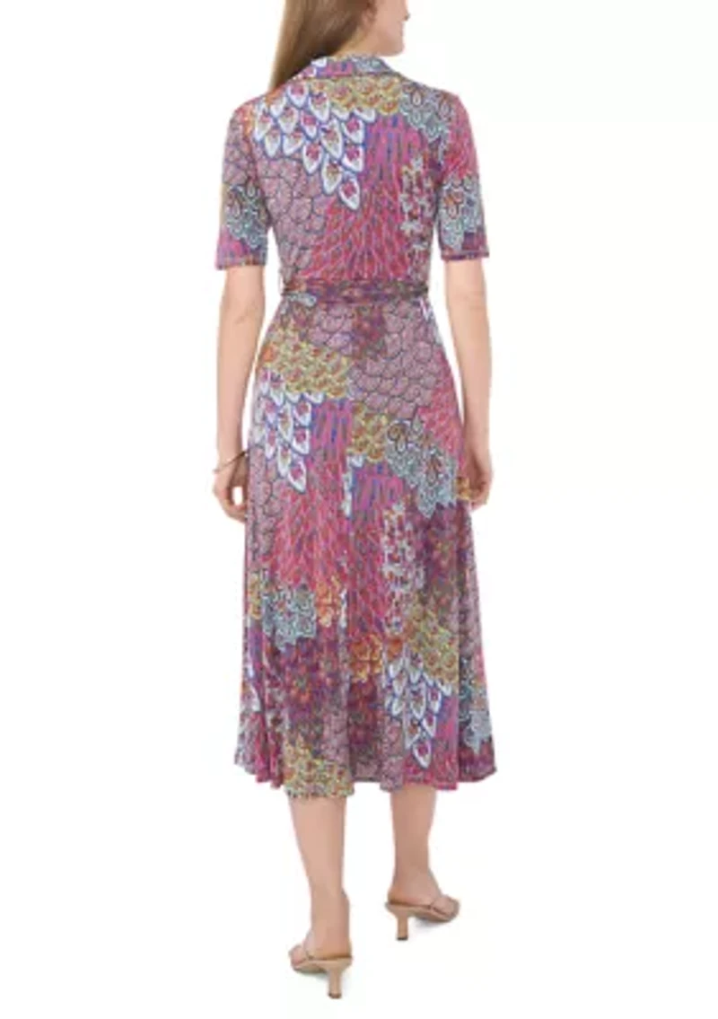 Women's Printed Midi Dress