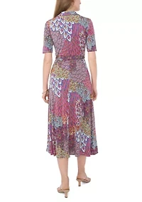 Women's Printed Midi Dress