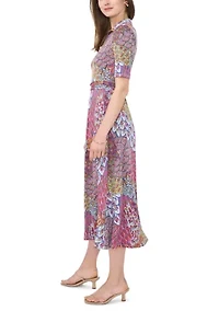 Women's Printed Midi Dress