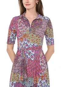 Women's Printed Midi Dress
