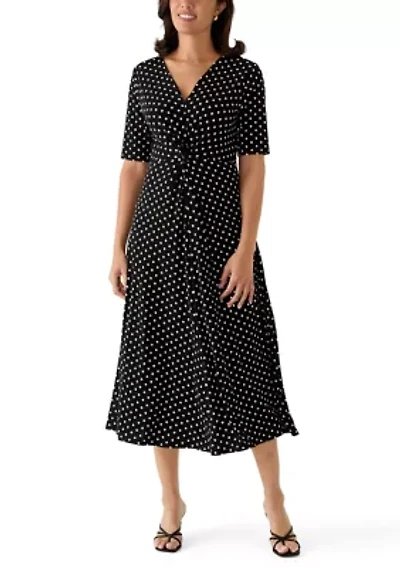 Women's Knit Waist Maxi Dress