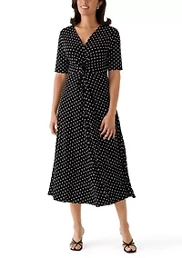 Women's Knit Waist Maxi Dress