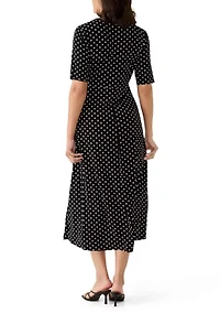 Women's Knit Waist Maxi Dress