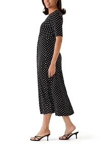 Women's Knit Waist Maxi Dress