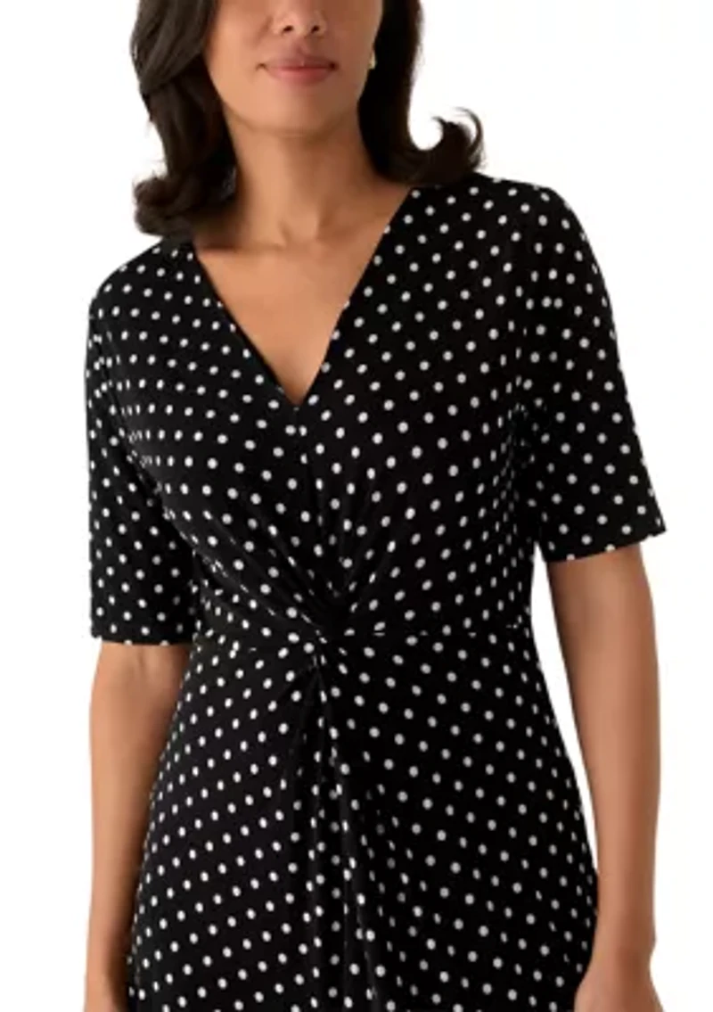 Women's Knit Waist Maxi Dress