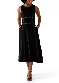 Women's A-Line Midi Shirtdress