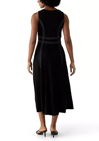 Women's A-Line Midi Shirtdress