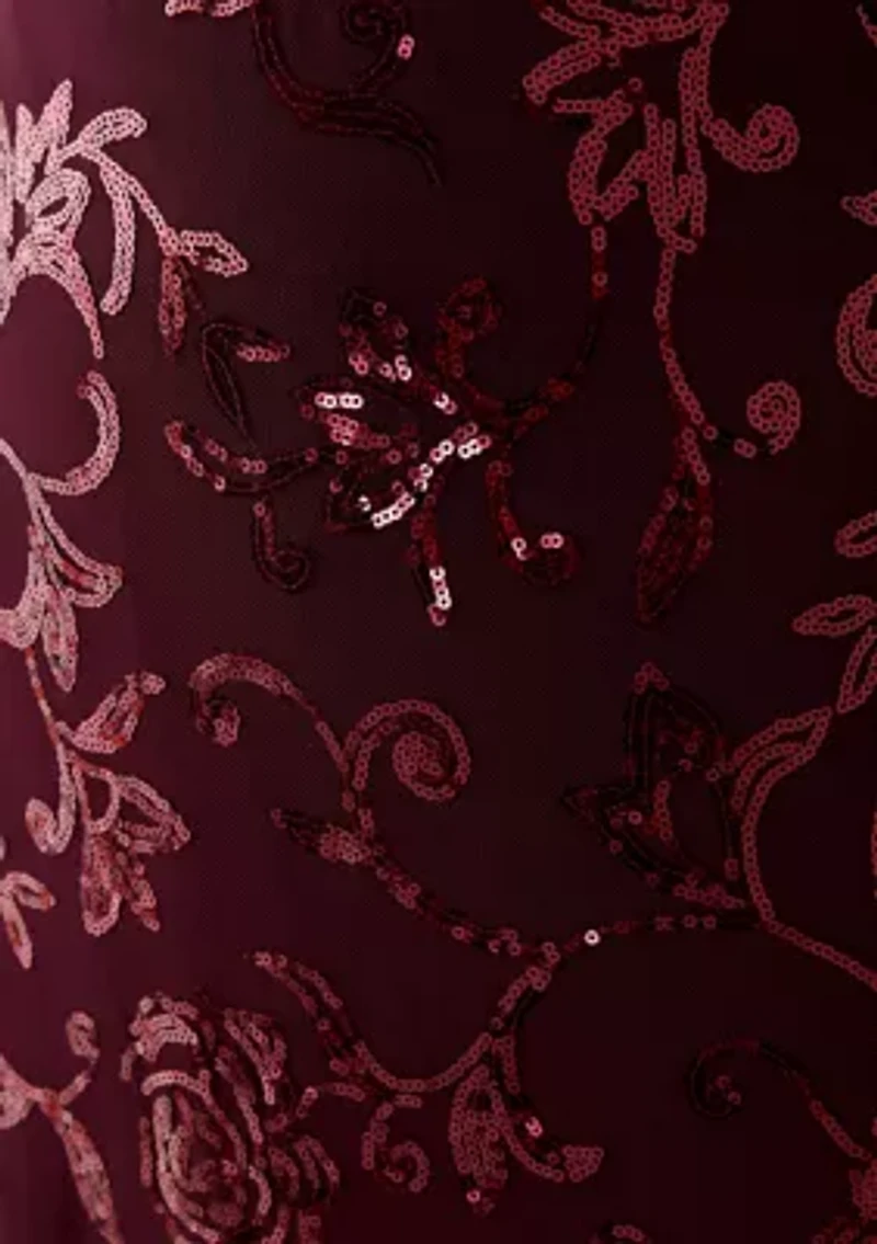 Women's Solid Mesh Maxi Skirt