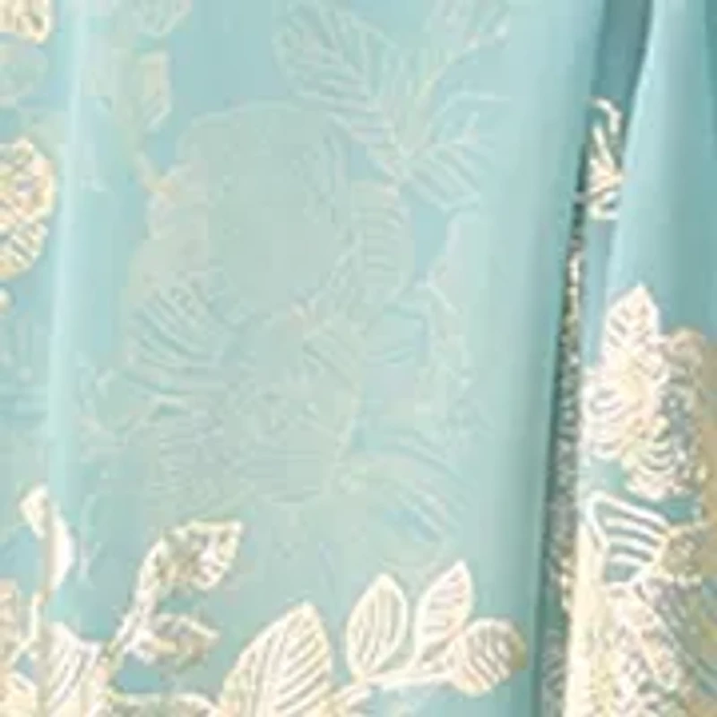 Women's Sleeveless Halter Foil Cocktail Dress