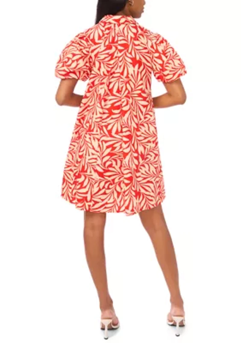 Women's Short Sleeve Cotton Mini Dress