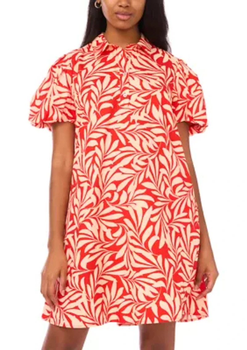 Women's Short Sleeve Cotton Mini Dress