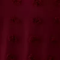 Women's Long Balloon Sleeve Clip Dot Babydoll Dress