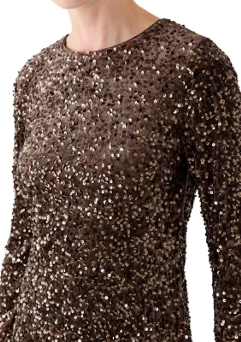 Women's Long Sleeve Shift Dress