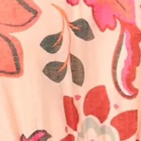 Women's Sleeveless Printed Chiffon A-Line Dress