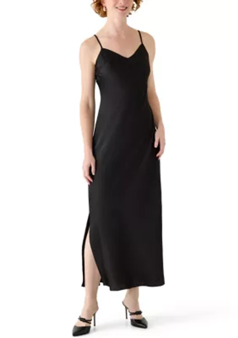 Women's Mock Neck Satin Sweater