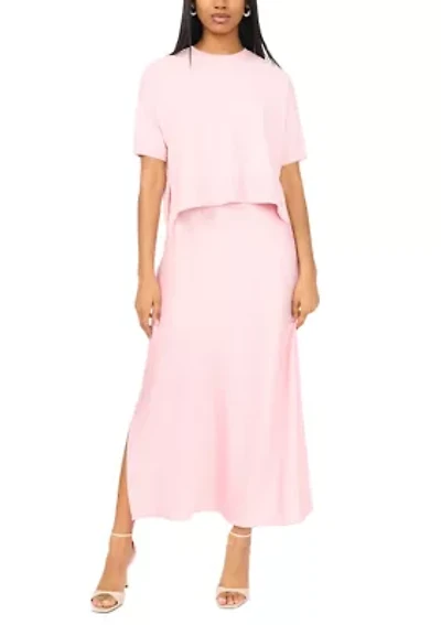 Women's Short Sleeve Sweater & Dress