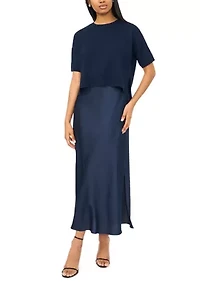 Women's Short Sleeve Sweater & Dress