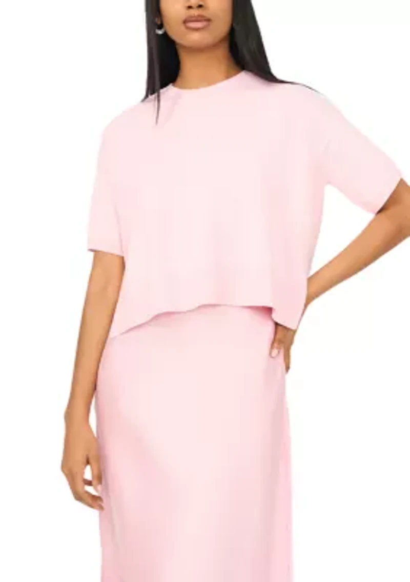 Women's Short Sleeve Sweater & Dress