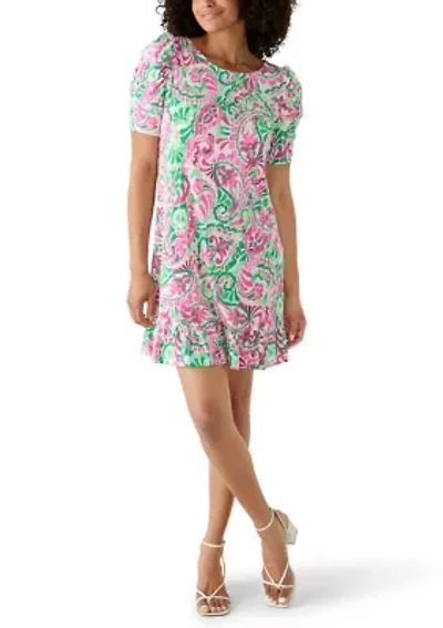 Women's Ruched Sleeve Mini Dress