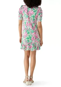 Women's Ruched Sleeve Mini Dress