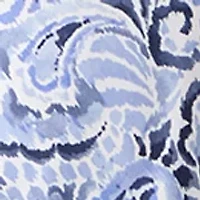 Women's Short Sleeve 3 Ring Paisley Print A-Line Dress