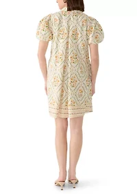 Women's Puff Sleeve Mini Dress