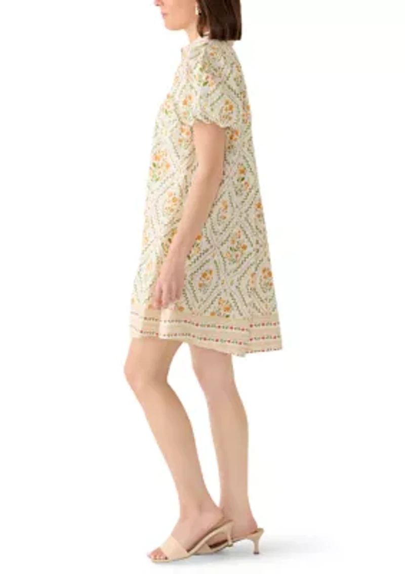 Women's Puff Sleeve Mini Dress