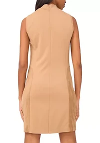 Women's Sleeveless Suede Mini Dress