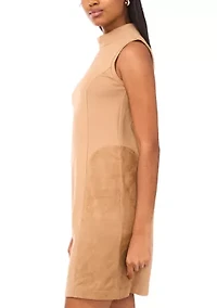 Women's Sleeveless Suede Mini Dress