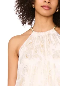 Women's Sleeveless Halter Chiffon Jumpsuit