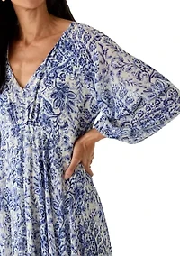 Women's Long Sleeve Floral Maxi Dress
