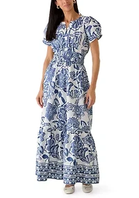 Women's Short Sleeve Maxi Dress
