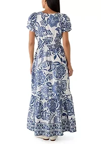 Women's Short Sleeve Maxi Dress