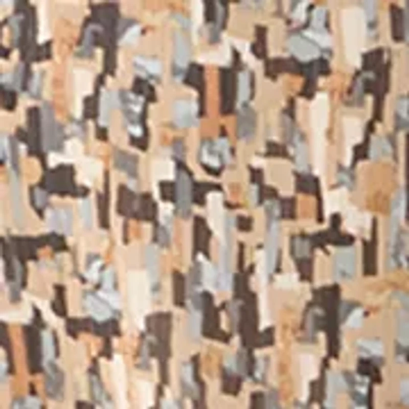 Women's Long Sleeve V-Neck Tie Back Abstract Print Dress