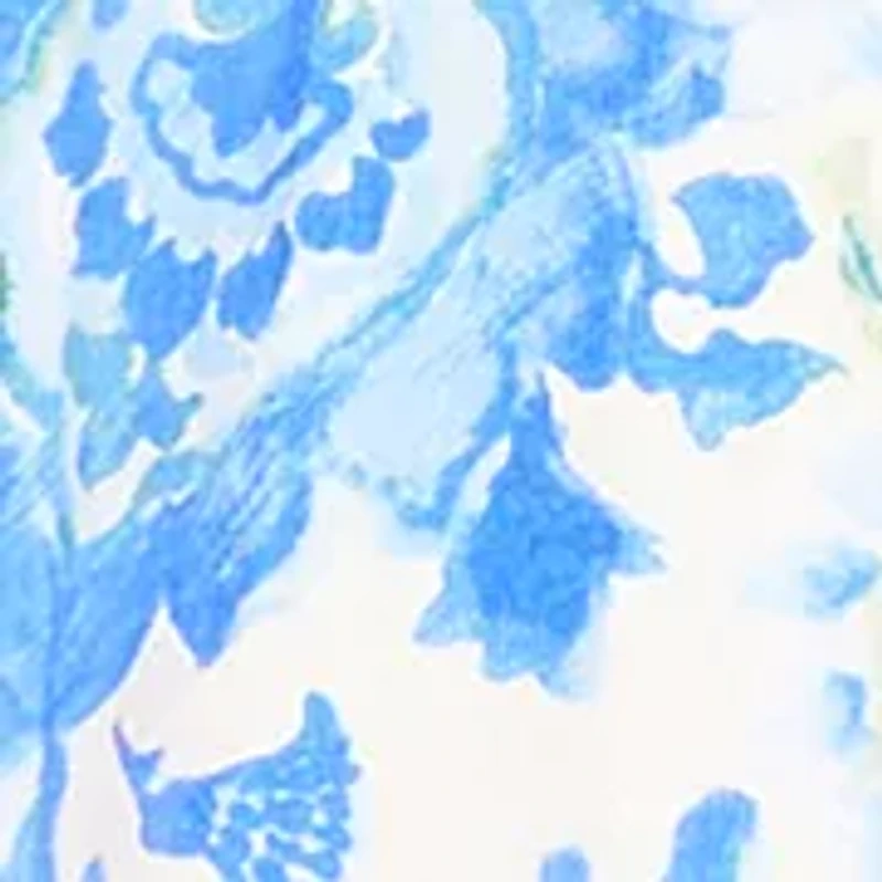 Women's Halter Floral Challis Maxi Dress