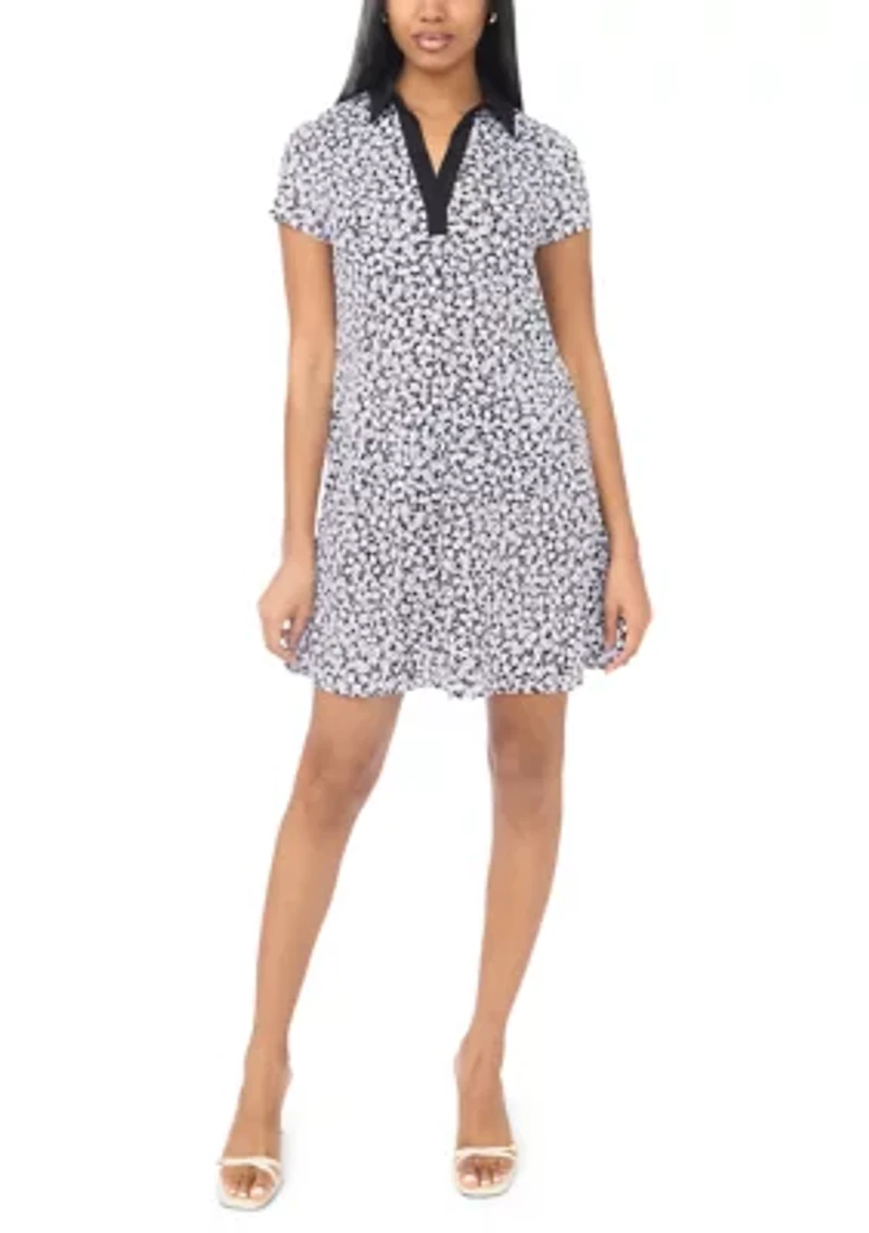 Women's Ditsy Mini Shirtdress