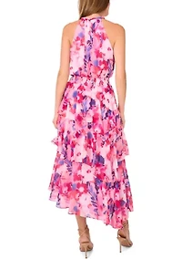 Women's Sleeveless Halter Maxi Dress