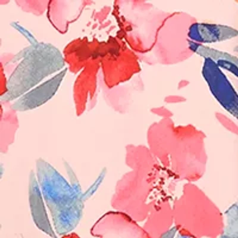Women's Flutter Sleeve V-Neck Floral Print Chiffon Dress