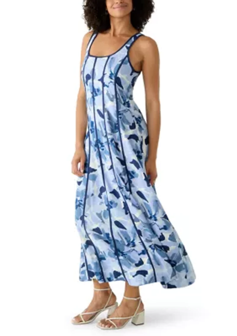 Women's Floral A-Line Maxi Dress