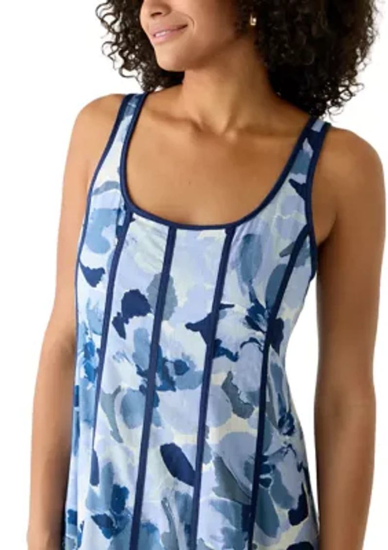 Women's Floral A-Line Maxi Dress