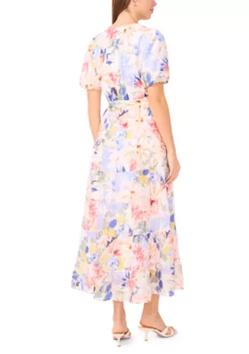 Women's Tiered Floral Maxi Dress